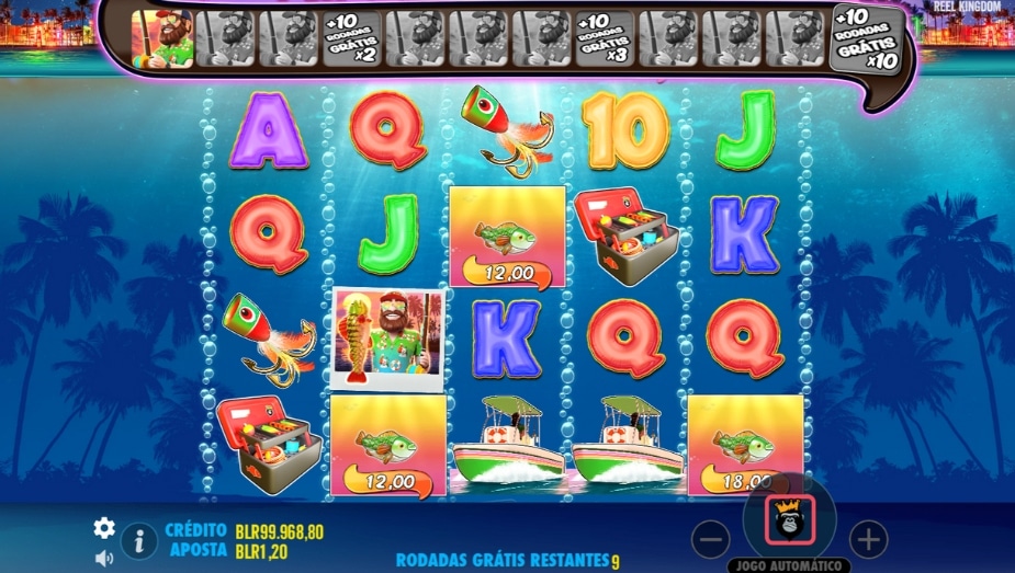 Caça-níquel online Bigger Bass Bonanza Símbolo Wild