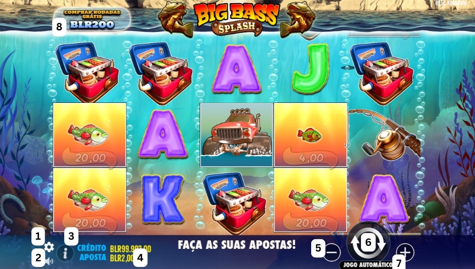 Como jogar caça-níquel Big Bass Splash