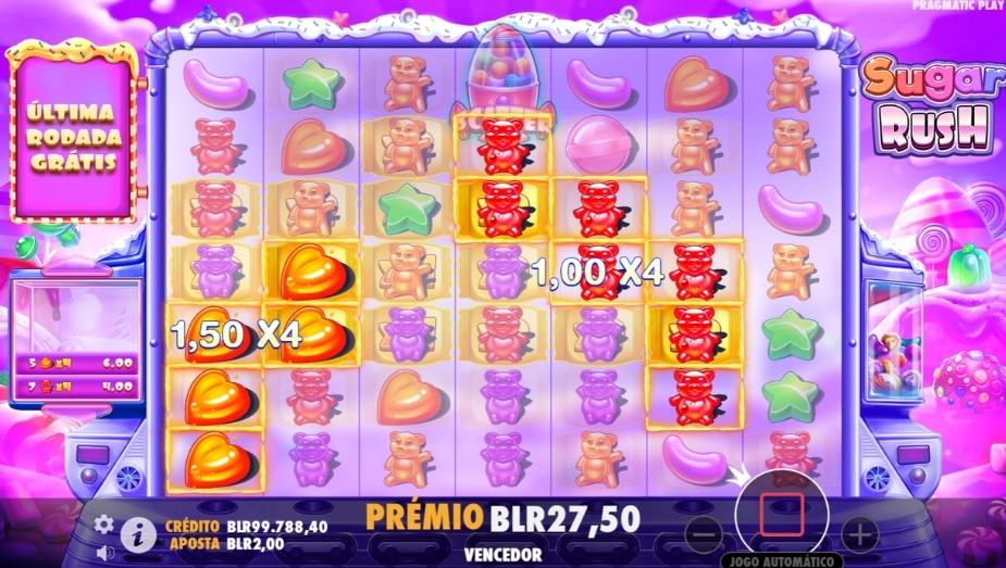 Multiplicador do caça-níquel online Sugar Rush
