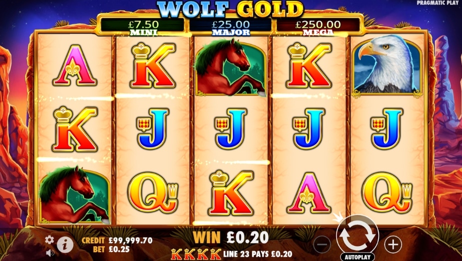 Caça-níquel online Wolf Gold