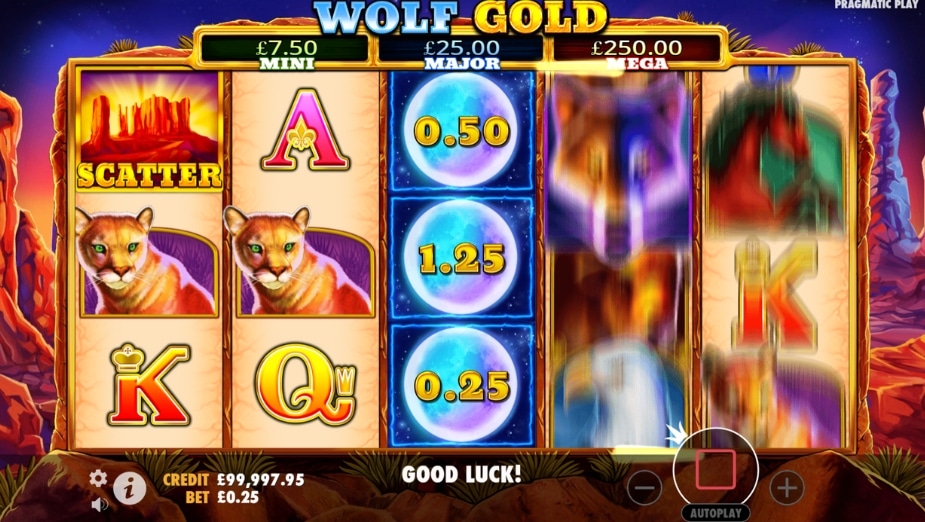 Caça-níquel online Wolf Gold Vitória Misteriosa