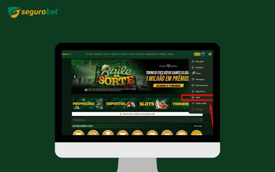 Como sacar dinheiro na Seguro Bet Brasil.