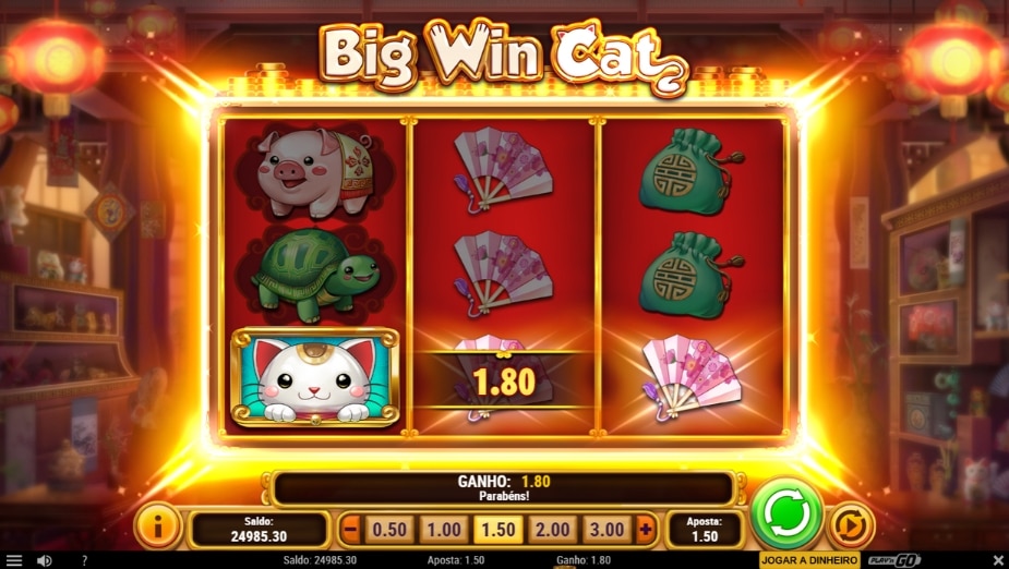 Tema e Símbolos Big Win Cat
