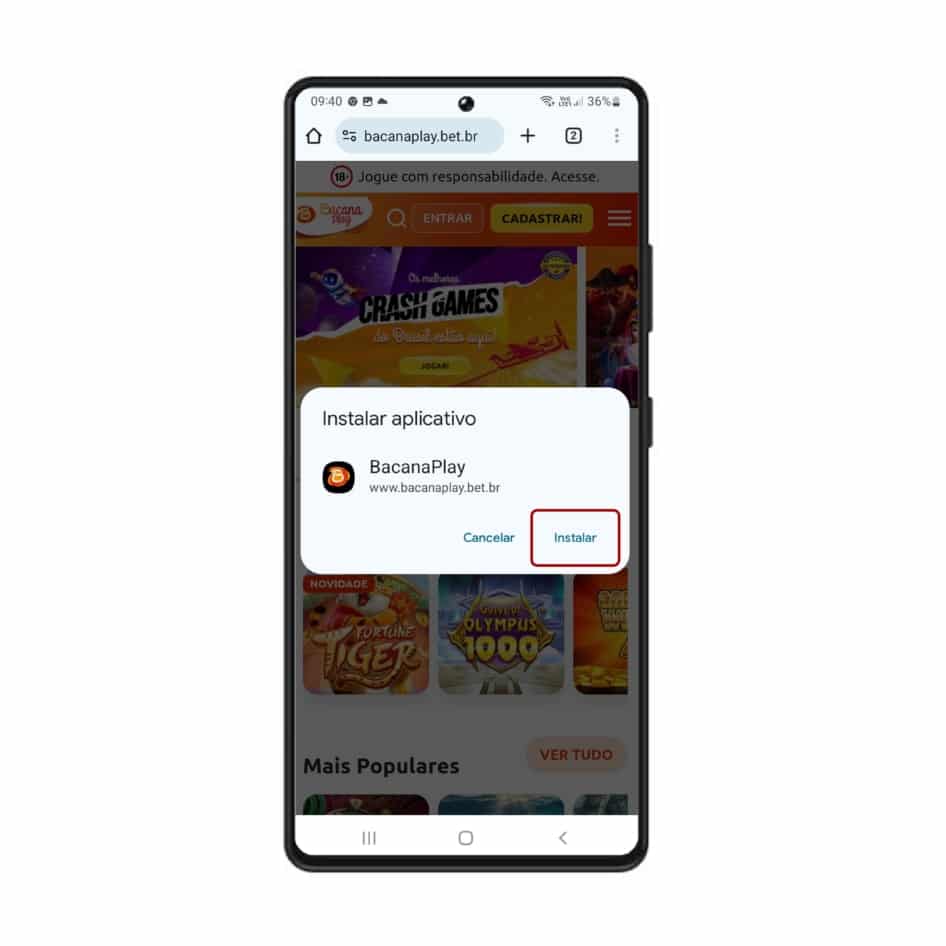 aplicativo bacanaplay android