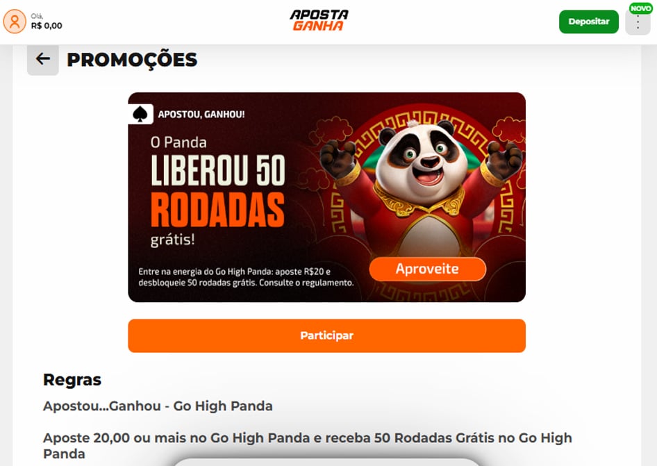 aposta ganha bonus panda