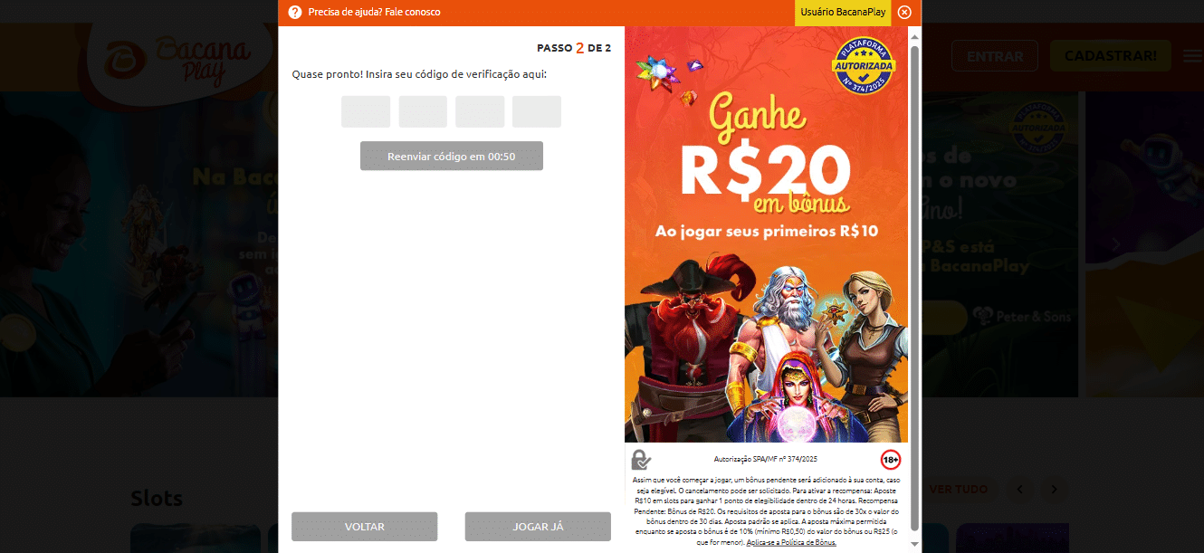 bacanaplay cadastro