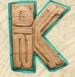 Símbolo Letra K slot Aztec Warrior Princess por Play'n GO