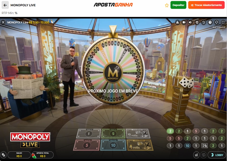 monopoly aposta ganha