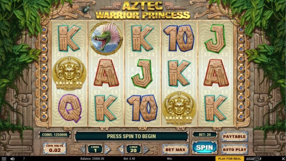 Aztec Warrior Princess por Play'n GO