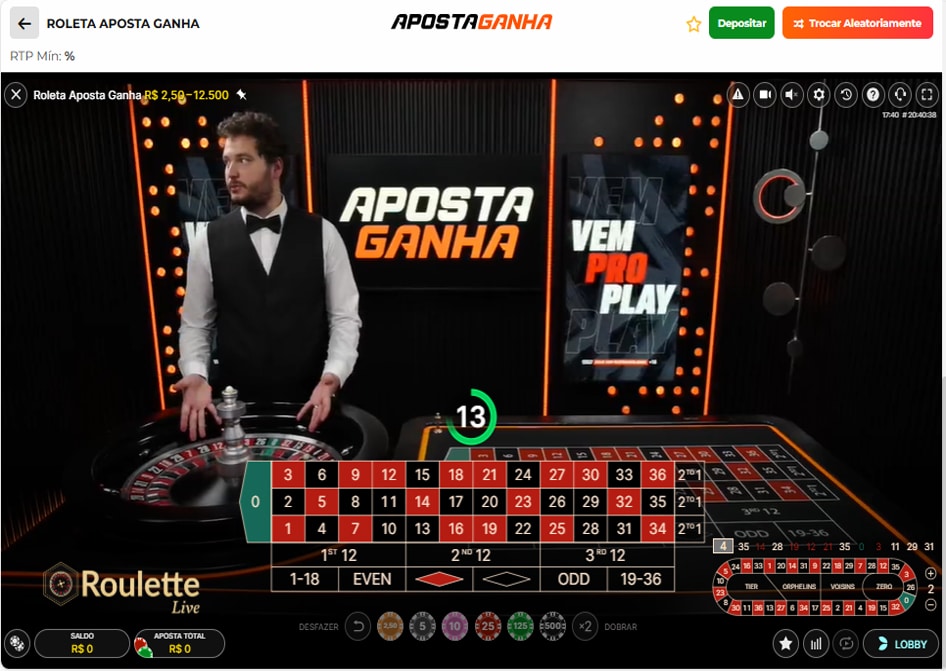roleta ao vivo aposta ganha