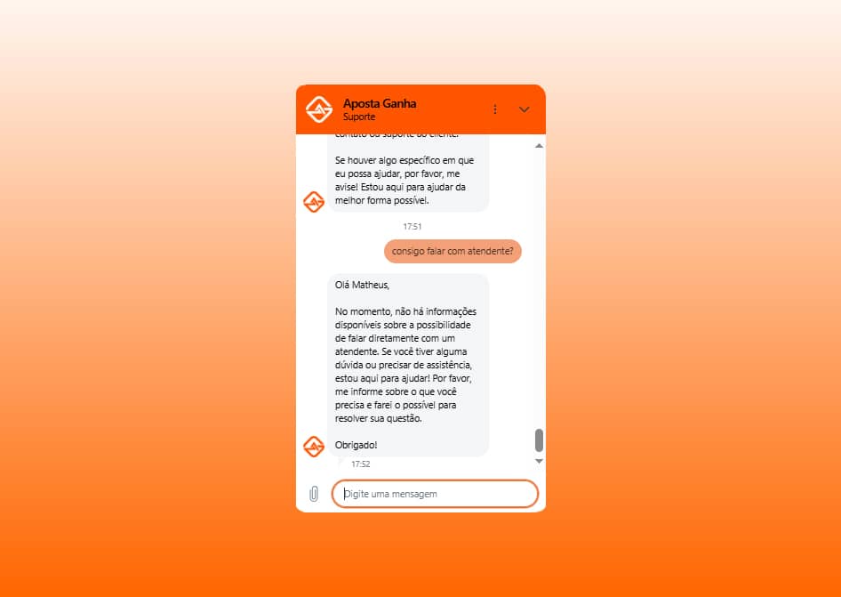suporte aposta ganha
