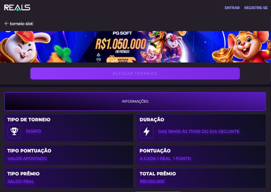torneio slot reals bet