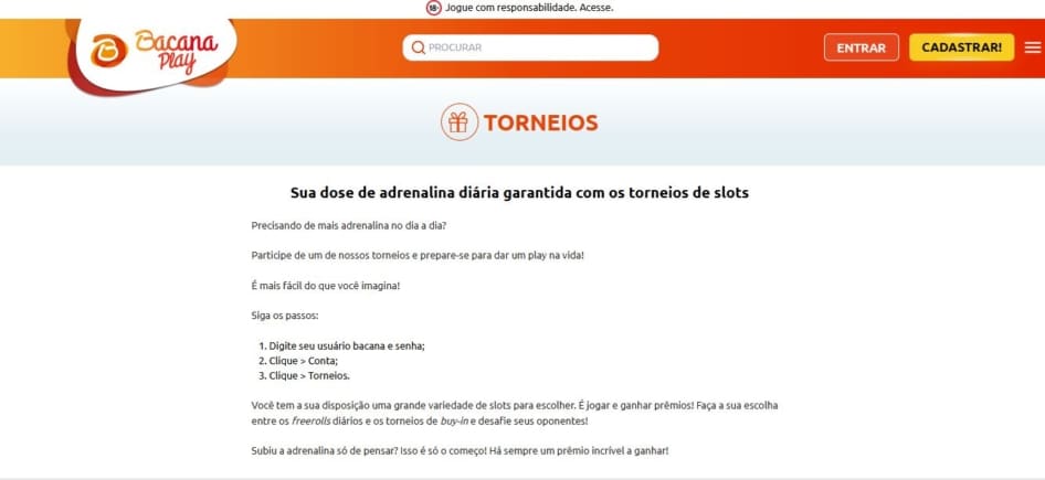 torneios bacanaplay