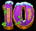 Símbolo Número 10 slot 5 Frozen Charms Megaways™ por Pragmatic Play