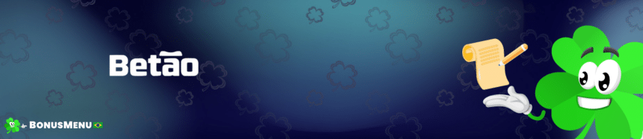 Banner com logo do betao bet, com trevo da sorte representando guia de registro betão bet bonusmenu