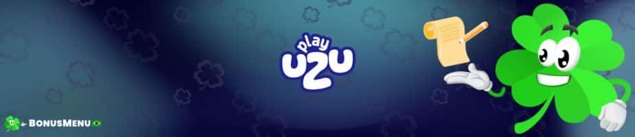 Banner com logo do playuzu, com trevo de 4 folhas representando Como se Cadastrar no PlayUZU cassino Brasil
