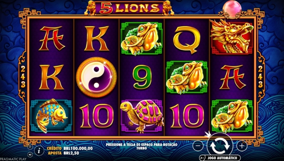 5 Lions™ por Pragmatic Play