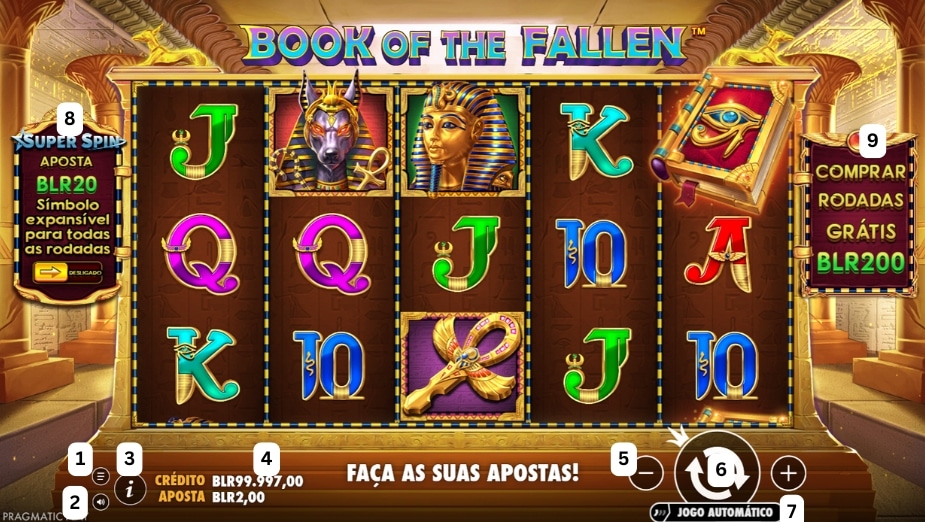Como jogar o caça-níquel Book of the Fallen