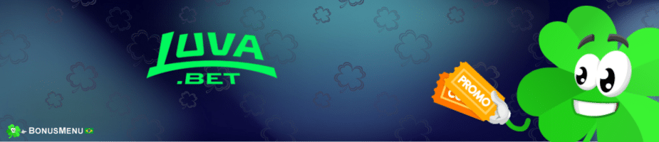 Banner de destaque da Luva Bet com seu mascote e um cupom, ilustrando o tema do Código Promocional Luva Bet e suas ofertas.