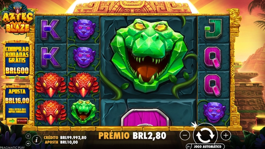 Tema e Símbolos Aztec Blaze