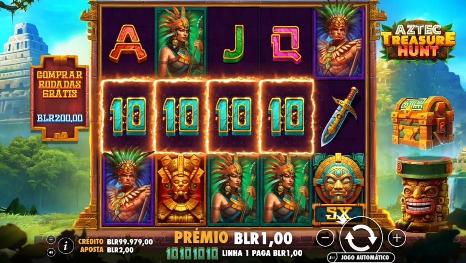 Tema e Símbolos Aztec Treasure Hunt