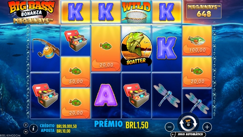 Tema e Símbolos Big Bass Bonanza Megaways™