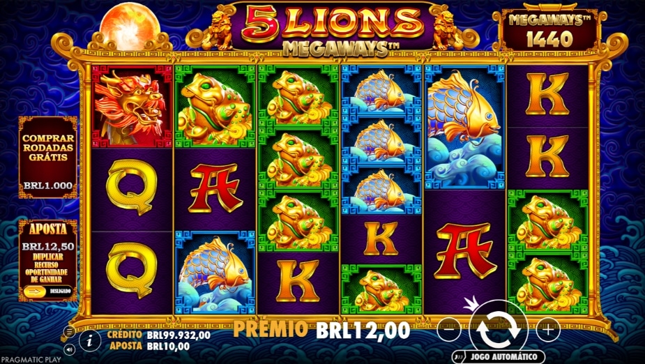 Tema e símbolos 5 Lions Megaways™