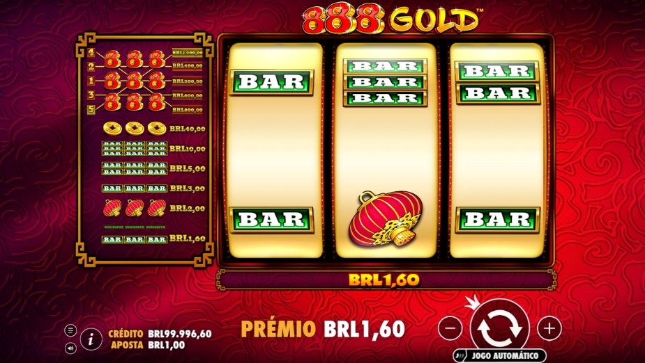 Tema e símbolos 888 Gold™
