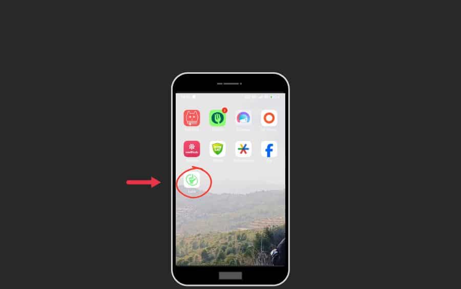 Passo final do tutorial: o ícone da Luva Bet aparece na tela inicial do celular, funcionando como um atalho rápido para o site.