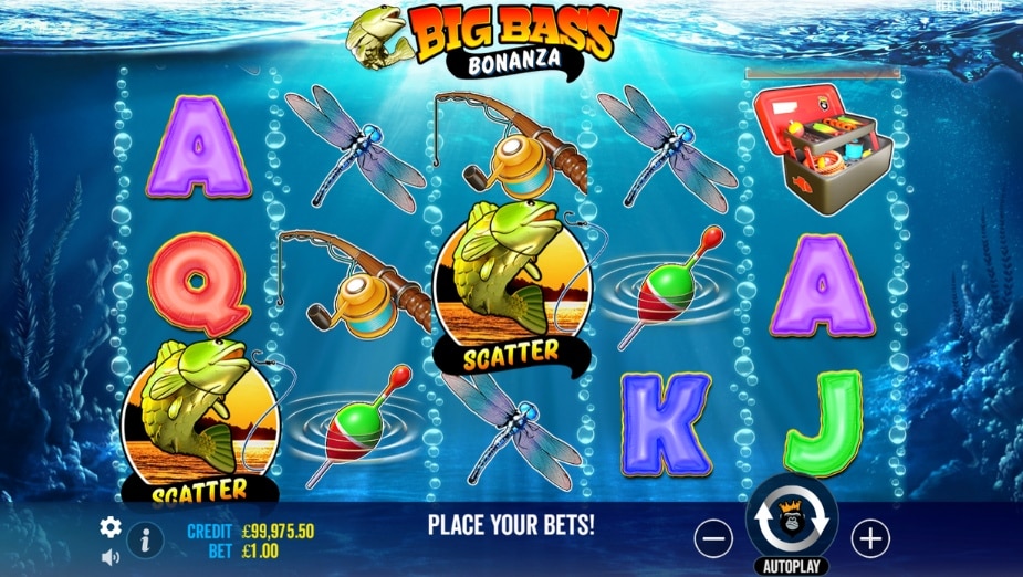 Caça-níquel online Big Bass Bonanza Dispersão