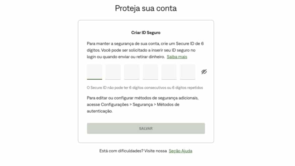 Criação de PIN seguro Neteller para proteger depósitos e saques em cassinos online