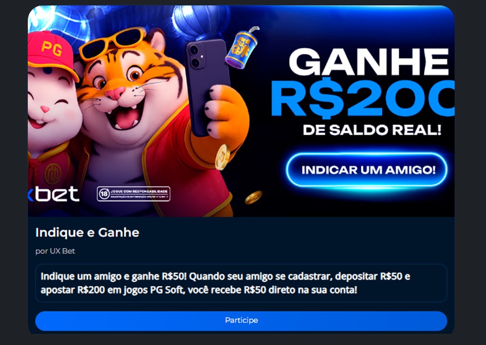 indique e ganhe ux bet
