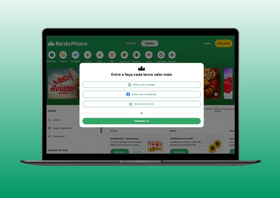 login rei do pitaco 3