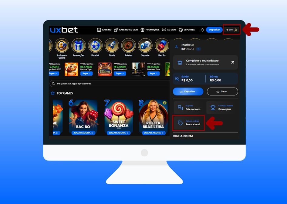 codigo promocional ux bet 3