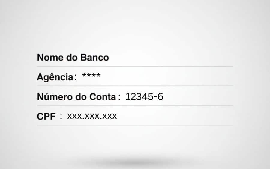 ormulário de saque pedindo nome do banco, agência, conta e CPF para transferir fundos em Cassinos com Transferência Bancária no Brasil.
