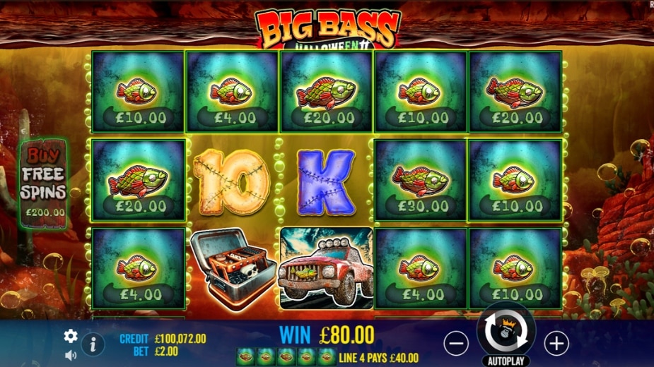 Tema e Símbolos Big Bass Halloween 2