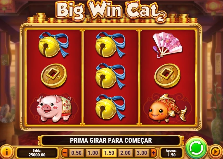 caça-níquel com três rolos