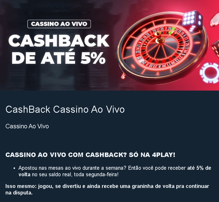 4play-cassino-bonus-cashback-5-ao-vivo