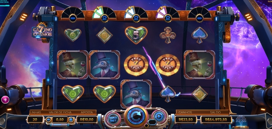 Tema e Símbolos Cazino Cosmos