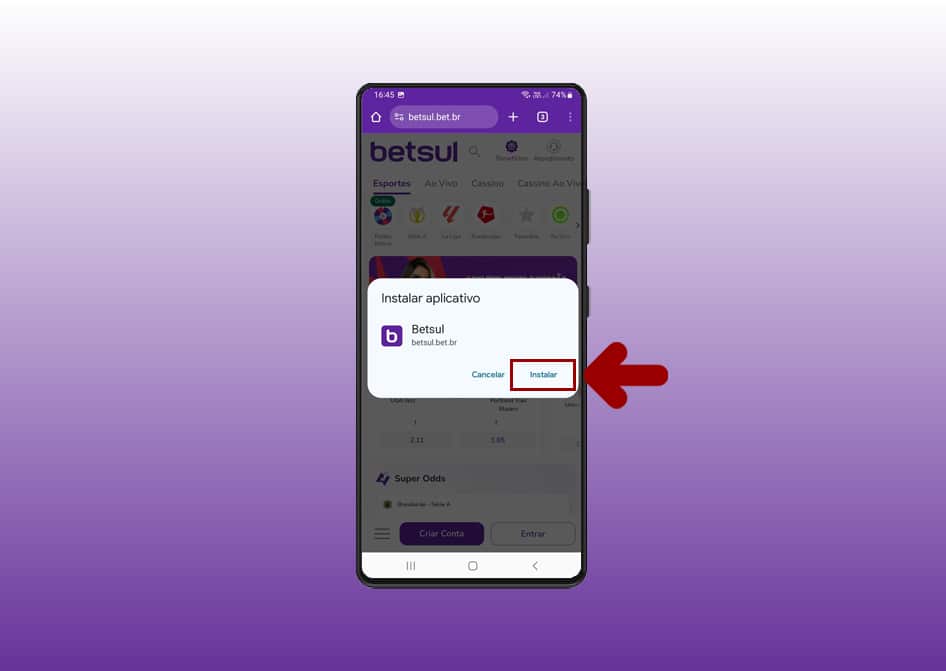 android app betsul 4