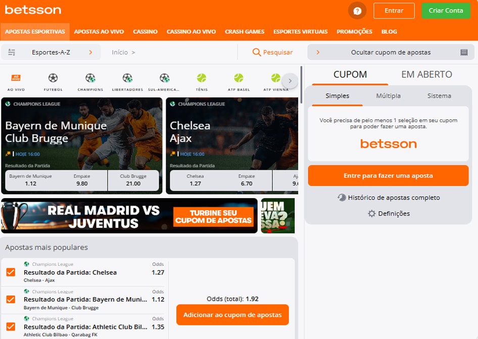 apostas esportivas betsson