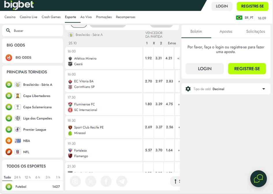 apostas esportivas bigbet