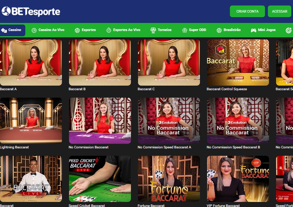 baccarat ao vivo betesporte
