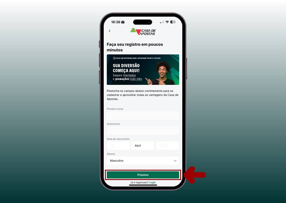 cadastro casa de apostas app 4