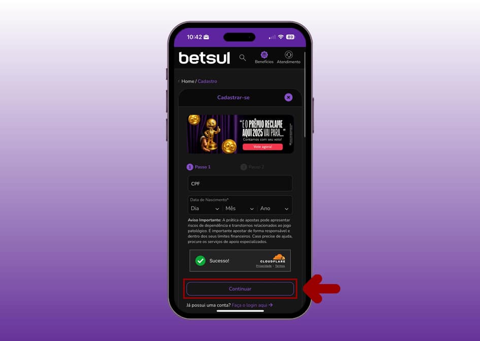 cadastro betsul app 3