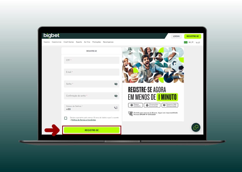 cadastro bigbet computador 3
