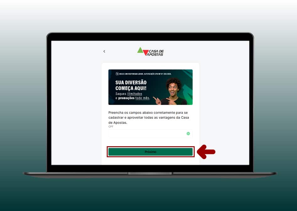 cadastro casa de apostas computador 3