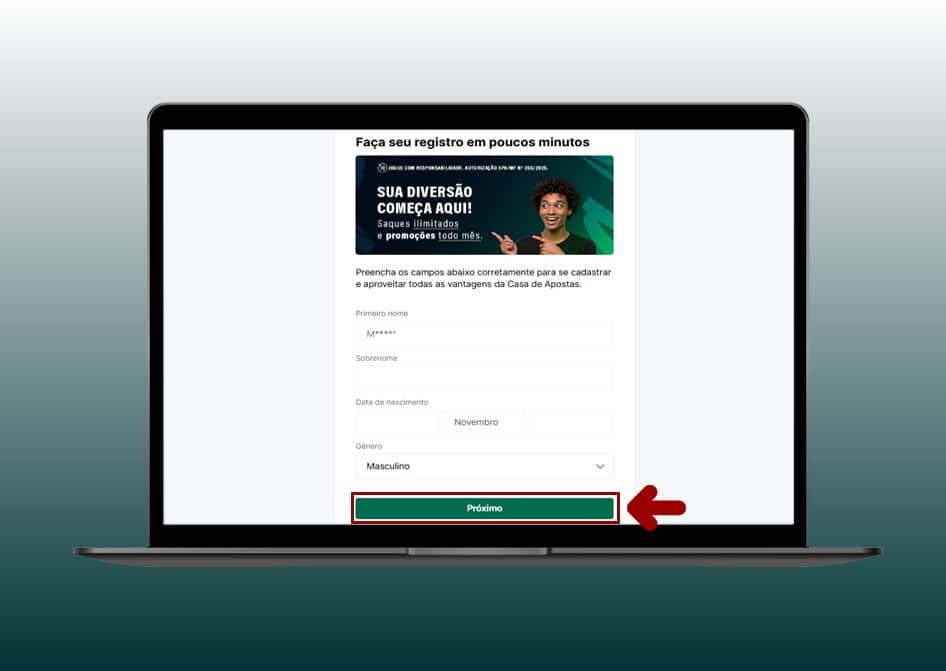 cadastro casa de apostas computador 4