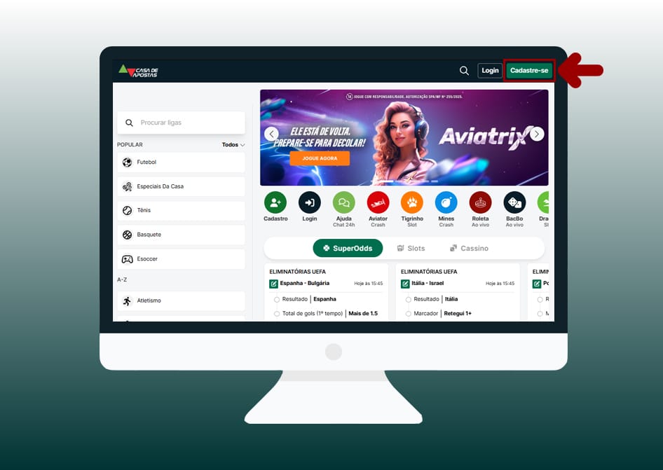 codigo promocional casa de apostas cadastro 1