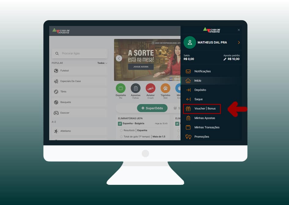 código promocional casa de apostas bonus 2